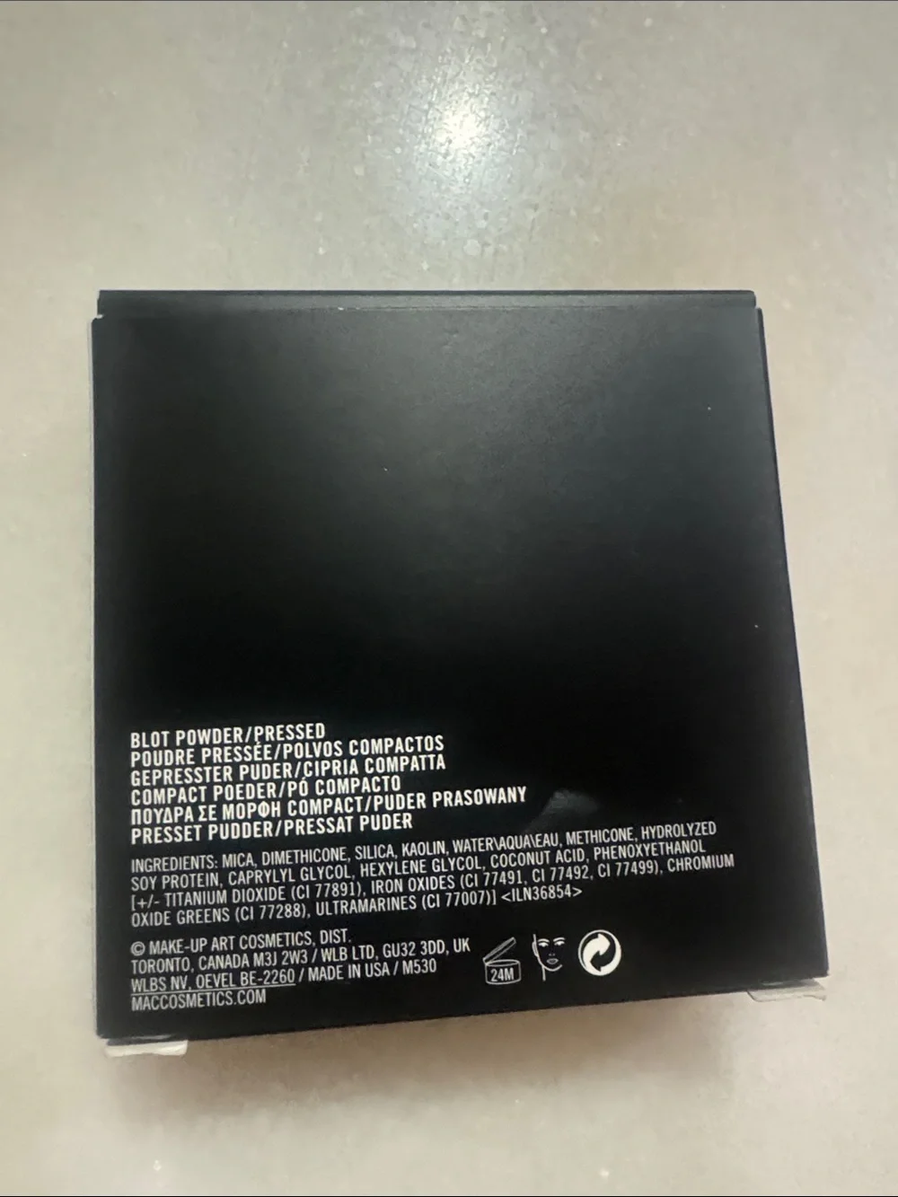 MAC Cosmetics Blot Powder/Pressed Compact - deep dark